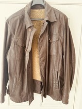 Vintage Timberland Brown Leather Jacket  lined separately XL