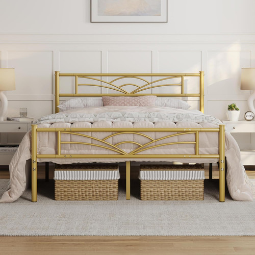 Luxury metal bed frame - bed,