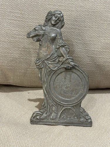 Art nouveau cast metal lady - nouveau,