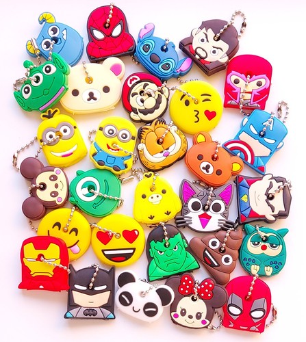 Cartoon key ring - cap, cover