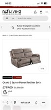 NCF Osaka 3 seat recliner