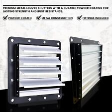 Metal Gravity Louvre Grille Flap Air Vent Shutter For Industrial Commercial Fans