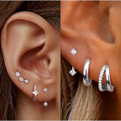 3pcs stacks earrings set - stacks,