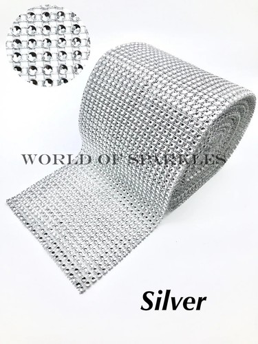 Silver 80cm sparkly rhinestone - 80cm,