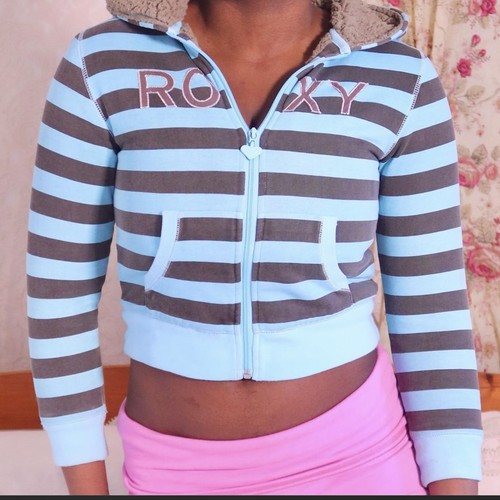Turquoise striped roxy - , hoodie