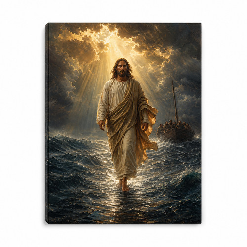 Jesus walking water - jesus,