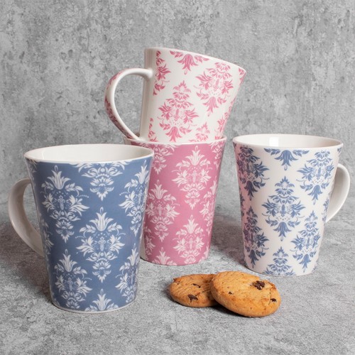 Porcelain mugs set - of, tea