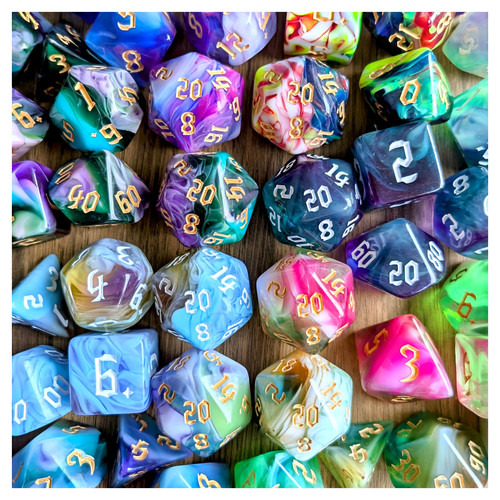 Dnd dice sets 7pcs polyhedral - sets,