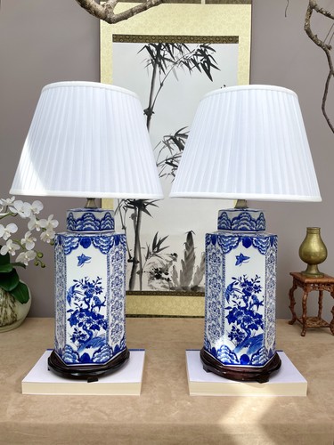 Pair blue and white - blue,