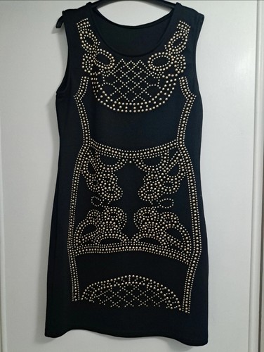 Black bodycon mini dress with - dress,