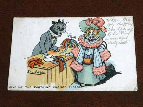 Original louis wain signed - louis,