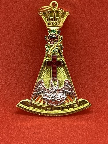 Masonic jewel rose - jewel,