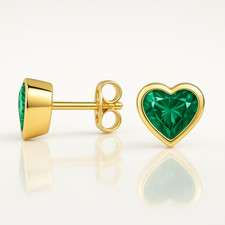 9ct Yellow Gold Heart Cut