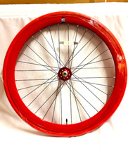 NOLOGO  Single Speed wheelsets Fixed Fixie 700c flip-flop hub front  RED