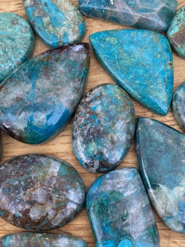 Chrysocolla cabochon aaa - cabochon, aaa+
