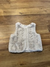 Girls H&M Fake Fur Cream