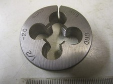 HSS GRD SPLIT DIE 1 1/2" OUTSIDE DIA 1/2 X 20 UNF EXCELLENT CONDITION *