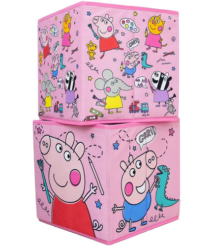 Peppa pig storage box doodles - peppa,
