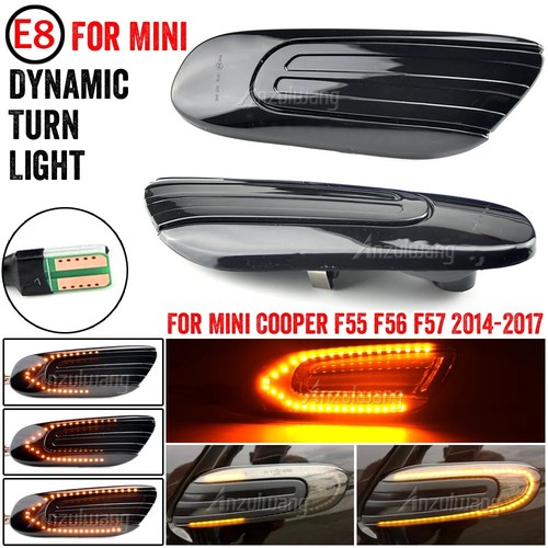 Black smoked lens amber led - black,