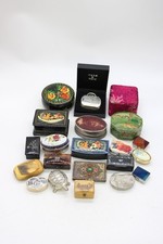 F x21 Vintage Pill/ Trinket Boxes inc Faux Tortoiseshell, W&Co, Mauchlin Ware