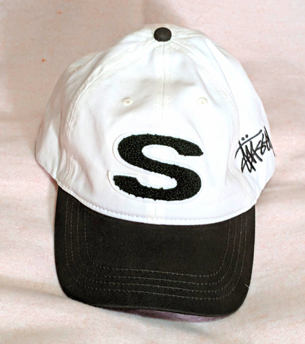 Stussy white black colourblock - stussy,