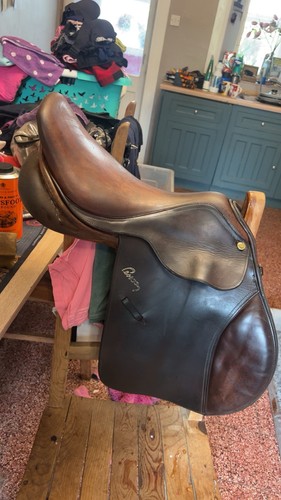 Pessoa brown jump saddle - pessoa, 17.5