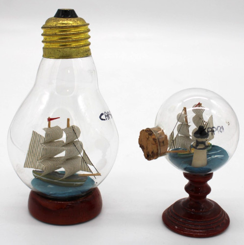 Set glass lightbulb - lightbulb, ship