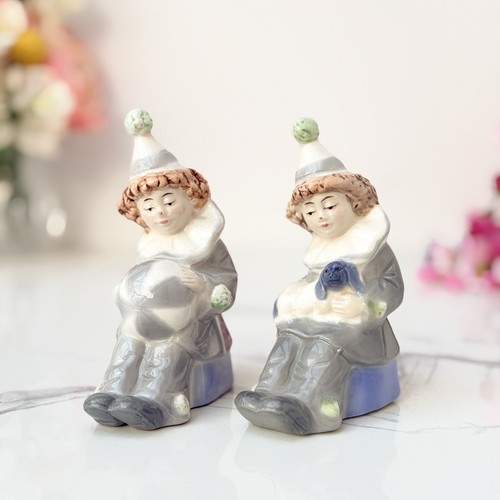 Vintage porcelain clown - porcelain,