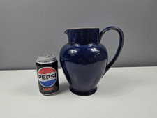 Large Denby Stoneware Blue Jug - 20 cm Tall - GC
