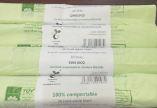 104 x 10 LITRE COMPOSTABLE BAGS / LINERS BIODEGRADABLE Food Waste