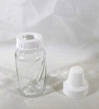 Evenflo Classic Clear Glass 4 oz Baby Bottle with White Ring and Cover