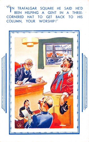 Comic postcards court - ,