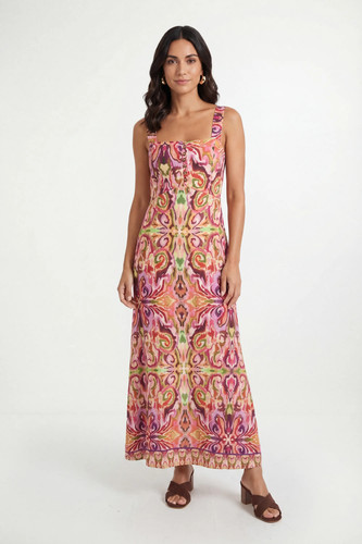 Wallis pink maxi dress womens - dress,