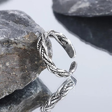 Adjustable Celtic Ring, Silver