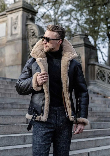 Men raf bomber black - raf,