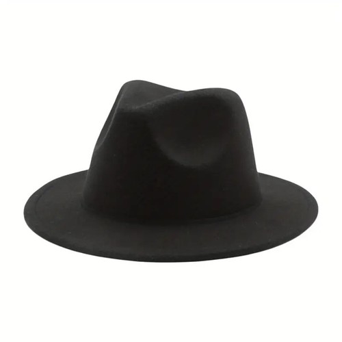 Black classic fedora - classic,