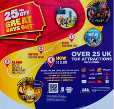 25% Off Merlin Attraction Kelloggs Voucher - Legoland, Sealife, etc - Valid 30/6