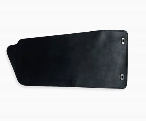 Leather magnetic sidecar door