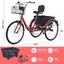 Adult Tricycle 26" 7-Speed