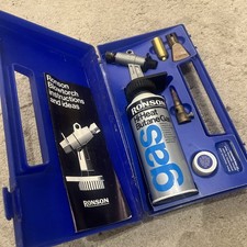 Vintage Ronson Blowtorch Kit Butane In Carry Case, complete with  instructions