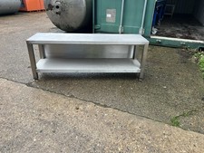 Metal bench L 1.2m W 0.35m H