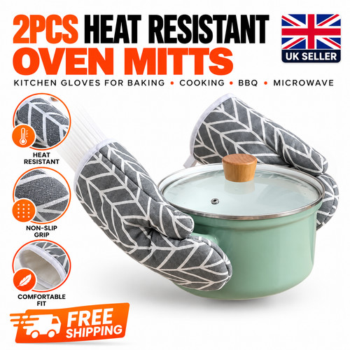 2pcs heat resistant oven - resistant, mitts