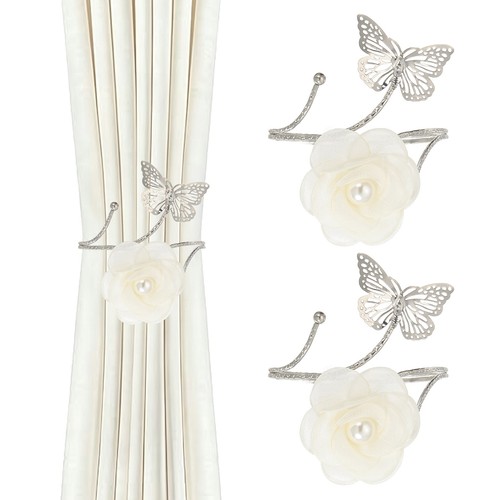 2pcs curtain tiebacks fabric - ,