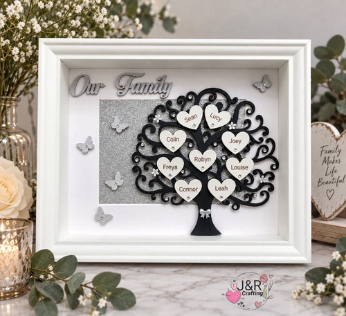 Personalised family tree frame - family,