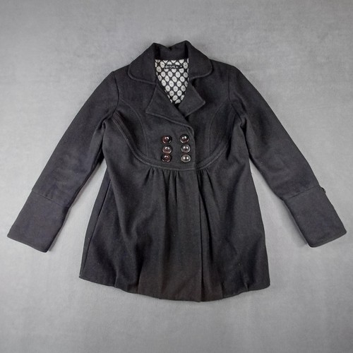 Ishka coat womens black - coat, wool