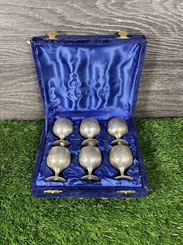 Set antique silver plate - of,
