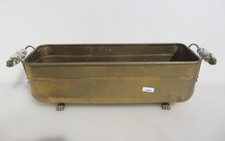 Vintage brass trough tub - tub, old
