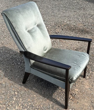 Mid Century Parker Knoll Armchair Crushed Velvet Vintage Retro Top Condition??