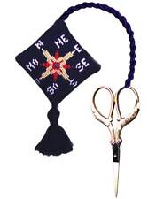 Le Bonheur des Dames counted petit point kit "Scissor Holder Compass", 6x6cm, DI