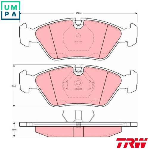 Brake pad set - brake,